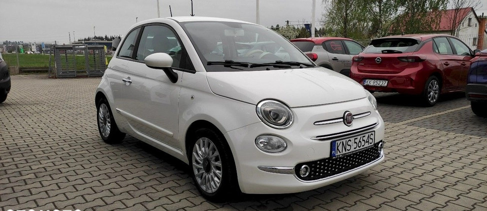 Fiat 500 cena 48500 przebieg: 39059, rok produkcji 2020 z Płoty małe 121